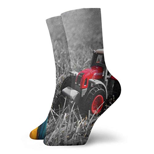 AEMAPE Pequeño Tractor de Juguete Rojo en Hierba Calcetines Cortos Calcetines geniales para Senderismo Ciclismo Correr Fútbol Deportes AEMAPE Pequeño Tractor de Juguete Rojo en Hierba Calcetines Cortos Calcetines geniales para Senderismo Ciclismo Correr Fútbol Deportes