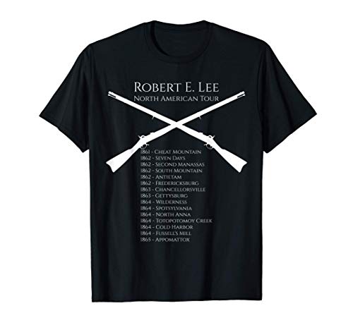 American Civil War Robert E. Lee North American Tour Camiseta