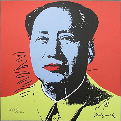 Andy Warhol – 'Presidente Mao' – gran número de mano Vintage Litografía – c1986 (cmoa edición limitada)