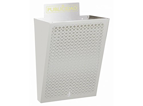 Arregui E2304 Cesta de publicidad de acero, 7,5 L, cuerpo y rejilla de color blanco Arregui E2304 Cesta de publicidad de acero, 7,5 L, cuerpo y rejilla de color blanco
