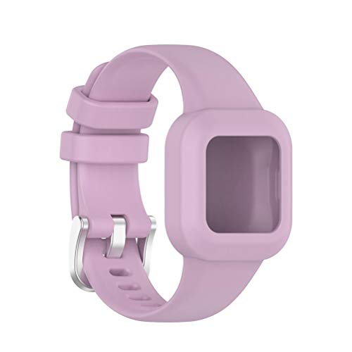 Auplew correa de reloj compatible con Garmin, pulsera de repuesto, caucho de silicona, pulsera suave, correa de repuesto deportiva, pulsera intercambiable ajustable, correa de reloj para JR3 / vivofi