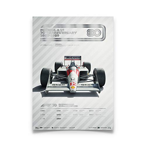 Automobilist | FORMULA 1® DECADES – 80s McLaren | Edición Coleccionista | Tamaño de póster estándar 19 ¾ x 27 ½ pulgadas