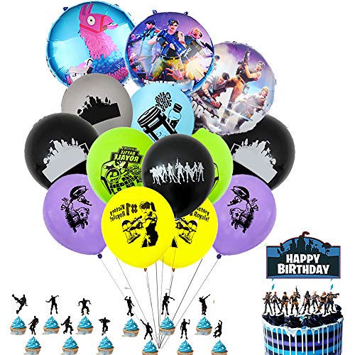 BAIBEI Artículos de Fiestas para Fanáticos de los Videojuegos Decoraciones para Cumpleaños de Tema de Videojuegos con Globos para Fiesta de Cumpleaños de Niños BAIBEI Artículos de Fiestas para Fanáticos de los Videojuegos Decoraciones para Cumpleaños de Tema de Videojuegos con Globos para Fiesta de Cumpleaños de Niños