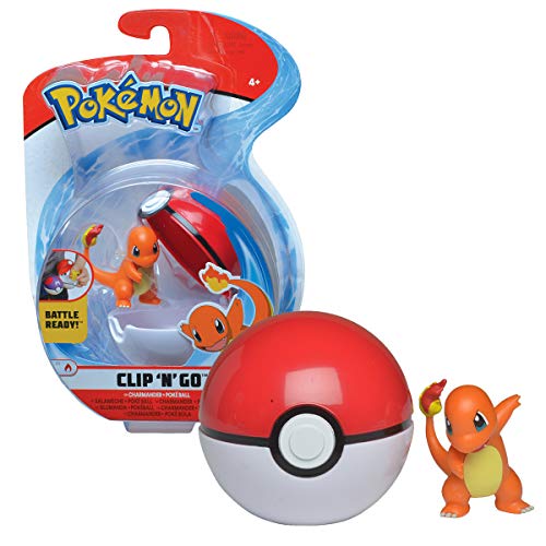 Bandai- Pokémon-Poké Ball & su Figura 5 cm de salamida, WT97644 Bandai- Pokémon-Poké Ball & su Figura 5 cm de salamida, WT97644