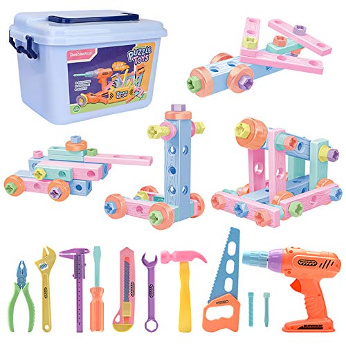 BeebeeRun Herramientas de Juguete para Niños,Caja Herramientas Juguete Juegos de Imitación Niño Regalo Educativo de Juguete para Niños Niñas 4 5 6 años de Edad BeebeeRun Herramientas de Juguete para Niños,Caja Herramientas Juguete Juegos de Imitación Niño Regalo Educativo de Juguete para Niños Niñas 4 5 6 años de Edad