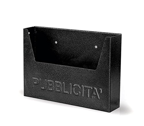 Buzón para publicidad ARTIGIAN FERRO Art. 714 de hierro pintado negro 34x7x25 cm Buzón para publicidad ARTIGIAN FERRO Art. 714 de hierro pintado negro 34x7x25 cm
