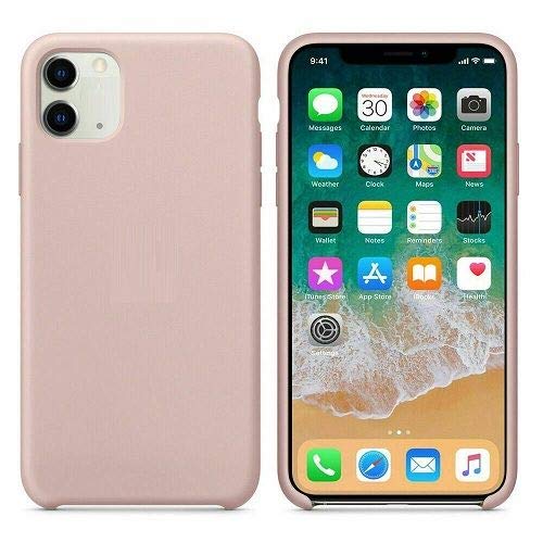 CABLEPELADO Funda silicona iphone 11 textura suave color rosa arena