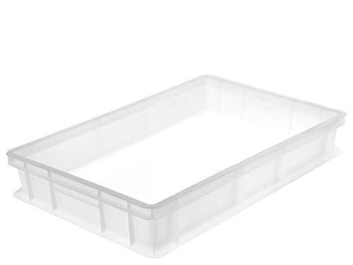 Caja para la Masa para Pan y Pizza «GIGANPLAST» Mod.Service 60 x 40 x 10 cm, Blanca