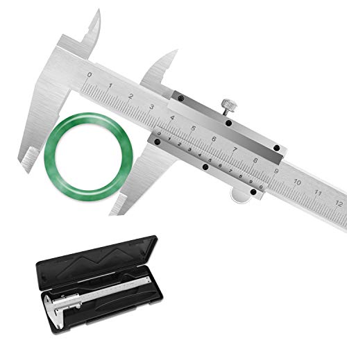 Calibre pie de rey estuche Vernier Calibrador Profesional Acero Inoxidable pie de rey analogico 150 mm calibre analogico 0.02mm Impermeable Medir Diámetro Interior Exterior Profundidad Calibre pie de rey estuche Vernier Calibrador Profesional Acero Inoxidable pie de rey analogico 150 mm calibre analogico 0.02mm Impermeable Medir Diámetro Interior Exterior Profundidad
