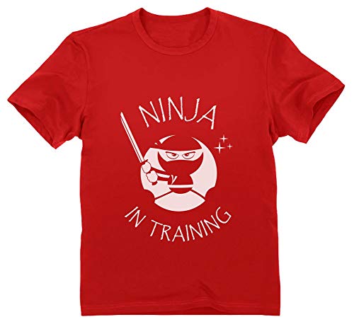 Camiseta para niños - Ninja In Training For Kids 7/8 Años 128cm Rojo