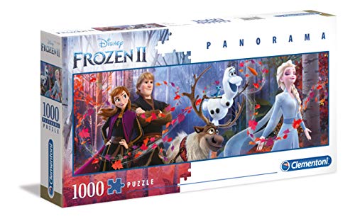 Clementoni- Puzzle 1000 Piezas Panorama Frozen 2 (39544.6)