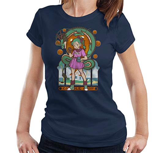 Cloud City 7 Dragon Ball Z Bulma Shenron Women's T-Shirt Cloud City 7 Dragon Ball Z Bulma Shenron Women's T-Shirt