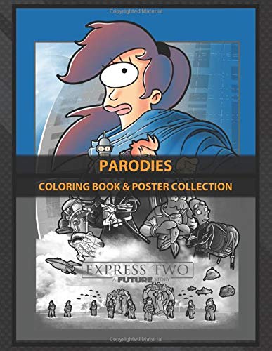 Coloring Book & Poster Collection: Parodies Express Two Cartoons