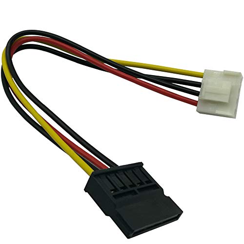 COMeap (paquete de 2) 4 pines a hembra SATA Disco duro Adaptador de corriente Cable Compatible con Hikvision Video Recorder 7.5-in (19cm)