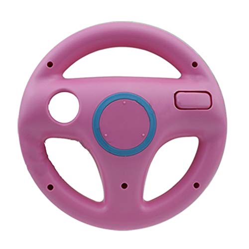 Controlador PS3 Juego de Carreras de la Rueda Volante for Wii Remoto regulador del Juego Personaje 5 (Color : WII111 Pink)