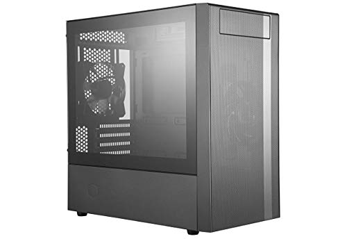 Cooler Master MasterBox NR400 con ODD - mATX Mini Tower Caja PC con Panel Lateral Cristal Templado, 2 Ventiladores 120mm Preinstalados, Configuraciones Flexibles Flujo de Aire, Buena Gestión de Cables