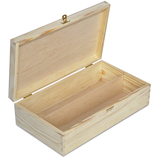 Creative Deco Caja Madera Vino para Decorar | 2 Botellas | 35 x 20 x 9,5 cm | Tapa y Bisagra | Divisores Extraíbles | Perfecta para Regalo Decoupage Almacenamiento Decoración Manualidades Creative Deco Caja Madera Vino para Decorar | 2 Botellas | 35 x 20 x 9,5 cm | Tapa y Bisagra | Divisores Extraíbles | Perfecta para Regalo Decoupage Almacenamiento Decoración Manualidades