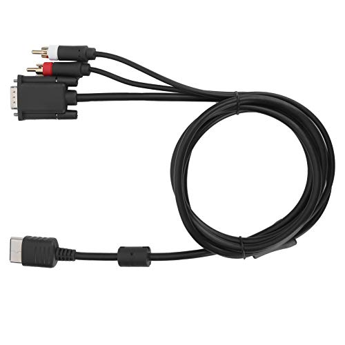 Cuifati Cable VGA de Alta definición Cable VGA con Adaptador de Audio Cable de Consola de Juegos DC para Monitor Adecuado para Accesorios de Consola Sega Dreamcast DC