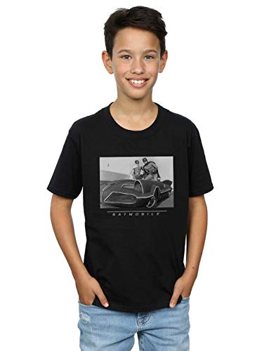 DC Comics Niños Batman TV Series Batmobile Camiseta Negro 5-6 Years