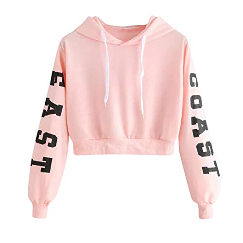 DEELIN La Moda De OtoñO De Las Mujeres Suelta La Sudadera con Capucha De La Manga Larga Sudadera con Capucha De La Sudadera con Capucha De La Sudadera con Capucha (M, Rosa) DEELIN La Moda De OtoñO De Las Mujeres Suelta La Sudadera con Capucha De La Manga Larga Sudadera con Capucha De La Sudadera con Capucha De La Sudadera con Capucha (M, Rosa)