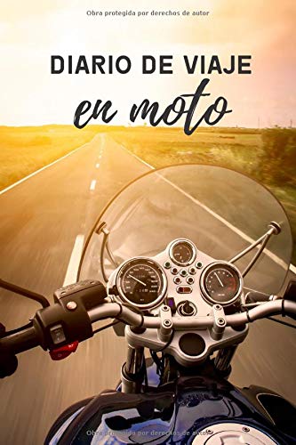 Diario de viaje en moto: Es un cuaderno para llevar un registro y un seguimiento de todas sus rutas en moto - Formato 16 x 23cm con 102 páginas - Regalo original para los amantes de las motos