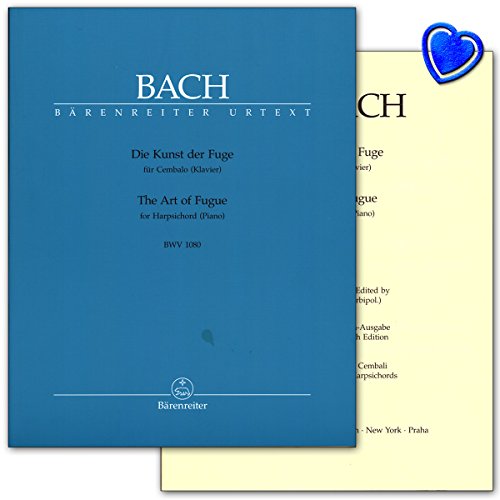Die Kunst der Fuge BWV 1080 Johann Sebastian Bach - Editorial con pinza en forma de corazón multicolor - Editorial Bärenreiter BA5207 9790006503674