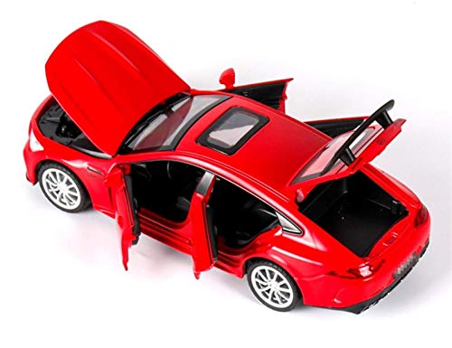 Diecast Model Coche 1:32 Aleación de simulación T-OY Coche Diecast para AMG GT-63 S Modelo de automóviles deportivo Vehículos Decoraciones de automóviles Puerta trasera Abra la puerta abierta (Color: