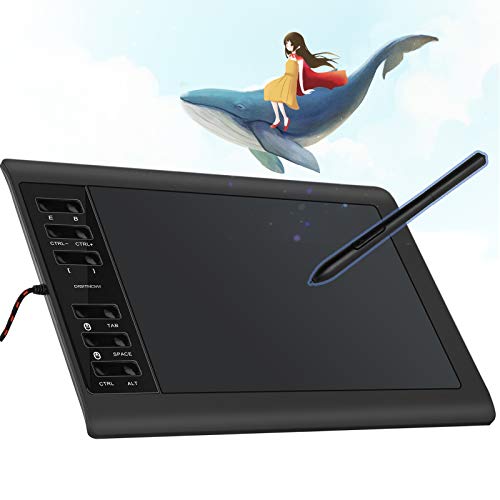 DIGITNOW! Digital Tabletas Gráficas, 10 x 6,25 Pulgadas Ultrafino Informática Dibujo Pen Display Tablet con Batería-libre de la Aguja y 12 Teclas de Acceso Directo (8192 Niveles de Presión Sensible) DIGITNOW! Digital Tabletas Gráficas, 10 x 6,25 Pulgadas Ultrafino Informática Dibujo Pen Display Tablet con Batería-libre de la Aguja y 12 Teclas de Acceso Directo (8192 Niveles de Presión Sensible)