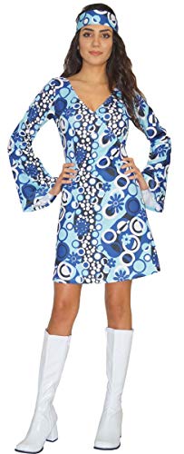 Disfraz de Hippie para Mujer Zoe años 60 70, Talla L Disfraz de Hippie para Mujer Zoe años 60 70, Talla L