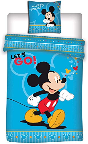 Disney Aymax Mickey Mouse Bed Linen Set 140 x 200 cm + 63 x 63 cm