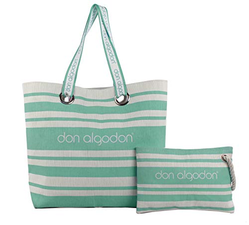 Don Algodon Beach Edition, Bolsa de Tela y de Playa para Mujer, Verde (Menta), 17x49x38 cm (W x H x L) Don Algodon Beach Edition, Bolsa de Tela y de Playa para Mujer, Verde (Menta), 17x49x38 cm (W x H x L)