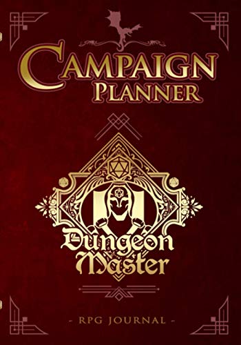 Dungeon Master - Campaign Planner RPG journal: Record Keeping for role playing gamers: Notes, tracking, mapping, terrain plans | GM & players | ... for Fantasy Tabletop Role-Playing Games
