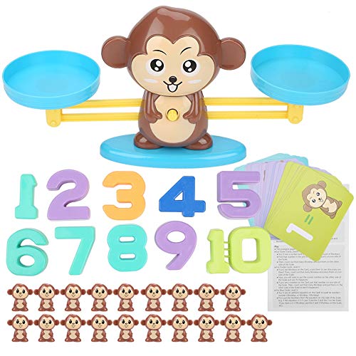 Duokon Juego de conteo de números de Monkey Monkey Juguetes para niños Juguetes educativos Inteligentes para niños Preescolar(marrón)