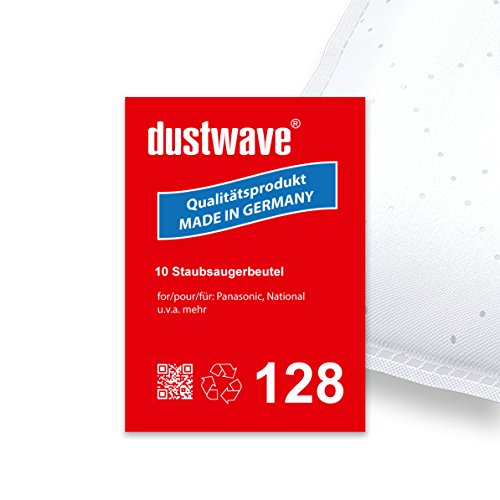 dustwave - 10 bolsas para aspiradora Panasonic - MC 8120 / MC8120 (fabricadas en Alemania, incluye microfiltro)