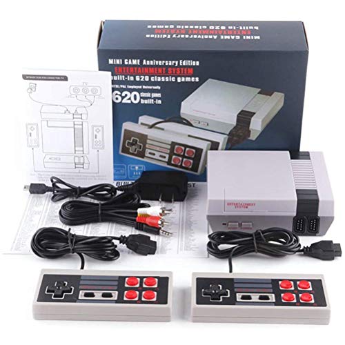 Emeili Consola De Juegos Retro, Consola NES Incorporada Consola De Juegos Retro AV Release, Consola Electrónica Portátil, Videojuegos Clásicos De Juguete para Niños Y Adultos