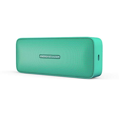 Energy Sistem Music Box 2+ Altavoz portátil con Bluetooth, manos libres y tecnología True Wireless (6W, microSD MP3 Player, FM Radio,Audio-in) - Verde Menta