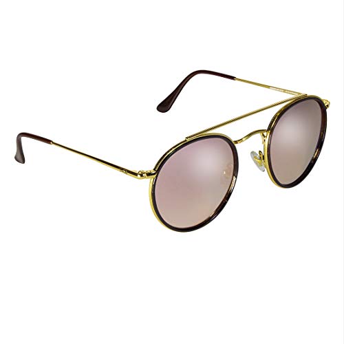 ERREBÉ EYEWEAR Gafas de Sol Polarizadas Alexandra Basic - Gafas de Sol Polarizadas Unisex (Gold/Cooper)