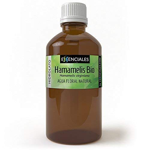 Essenciales - Agua Floral Hamamelis ECOLOGICA BIO, 100% Pura y Certificada, 1 Litro | Agua de Hamamelis Virginiana