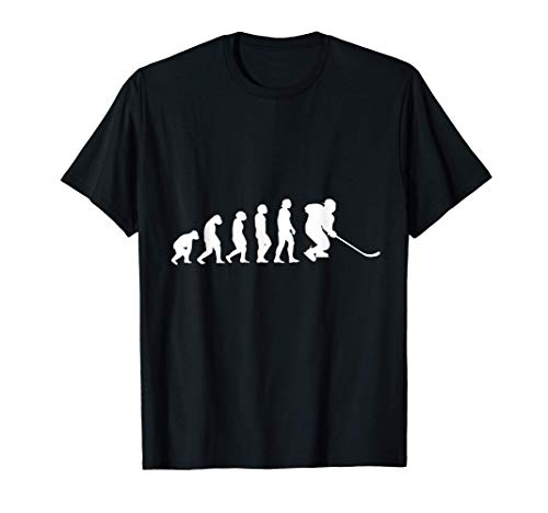 Evolución del jugador de Hockey sobre Hielo Regalo de Hockey Camiseta