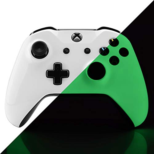 eXtremeRate Carcasa para Xbox One S X Funda Delantera Protectora de la Placa Frontal Cubierta de reemplazo para Mando del Xbox One S y Xbox One X (Model 1708) Brilla en la Oscuridad eXtremeRate Carcasa para Xbox One S X Funda Delantera Protectora de la Placa Frontal Cubierta de reemplazo para Mando del Xbox One S y Xbox One X (Model 1708) Brilla en la Oscuridad