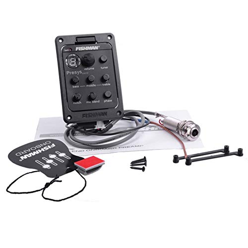 Fishman ecualizador de ecualizador de ecualizador de 4 bandas preamplificador de guitarra acústica piezoeléctrica sintonizador de guitarra con micrófono beat board certificación CE - negro Fishman ecualizador de ecualizador de ecualizador de 4 bandas preamplificador de guitarra acústica piezoeléctrica sintonizador de guitarra con micrófono beat board certificación CE - negro
