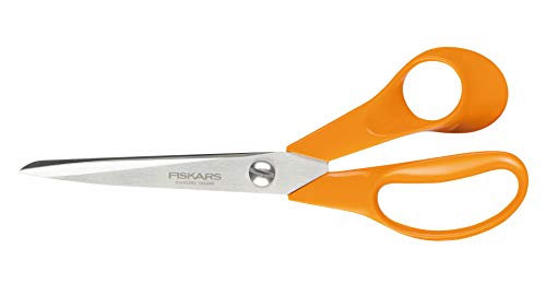 Fiskars Tijeras de Uso General para Diestros, Longitud: 21 cm, Acero/Plástico, Classic, 1000815