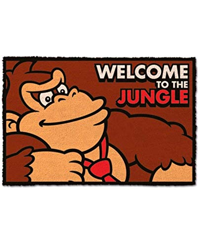 for-collectors-only Felpudo Entrada casa Donkey Kong Welcome To The Jungle, Coco, marrón, 40 x 60 cm