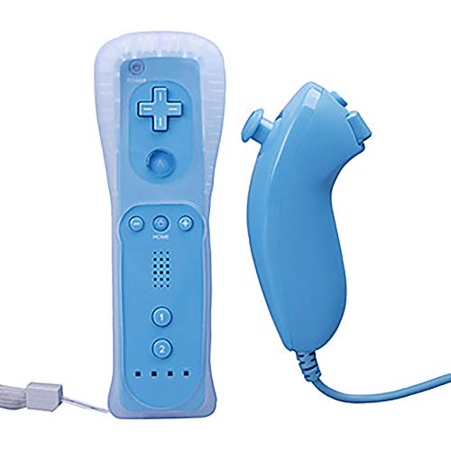 Fovor - Mando a distancia para Nintendo Wii y Nunchuck, mando a distancia inalámbrico