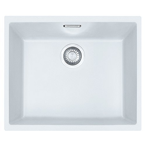 Franke Tectonita 110-50 125.0331.033 Sirius - Fregadero empotrado, color blanco y cromado Franke Tectonita 110-50 125.0331.033 Sirius - Fregadero empotrado, color blanco y cromado
