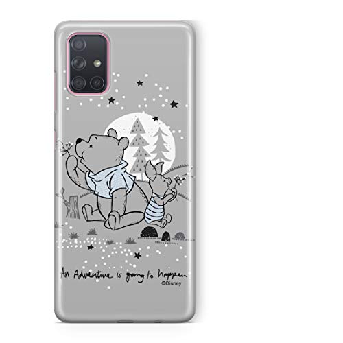 Funda para Samsung A71, diseño de Winnie The Pooh con Licencia Oficial de Disney Winnie The Pooh de Silicona TPU, Protege contra Golpes y arañazos