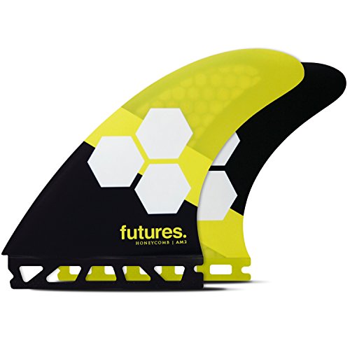 Futures Aletas - AM2 HC HC, color amarillo/negro