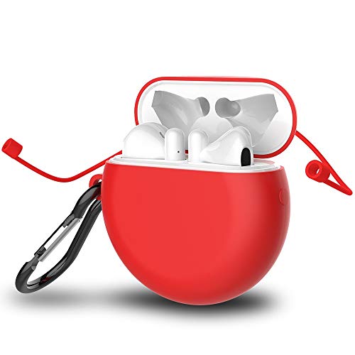 GeeRic Funda Compatible para Huawei Freebuds 3,3PCS Kit de Accesorios Funda Protectora de Silicona Auriculares Funda Compatible para Huawei Freebuds 3 2019 Rojo GeeRic Funda Compatible para Huawei Freebuds 3,3PCS Kit de Accesorios Funda Protectora de Silicona Auriculares Funda Compatible para Huawei Freebuds 3 2019 Rojo