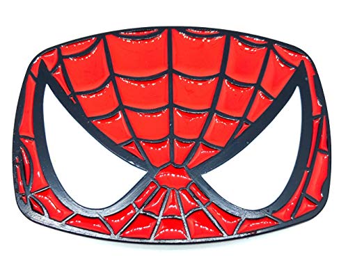 Gemelolandia Hebilla de Cinturón Spiderman Modelo Rectangular 9x6,5cm | Complementos de Moda Unisex Para Hombres y Mujeres Exclusivos y Atemporales | Accesorios Para Regalos Originales