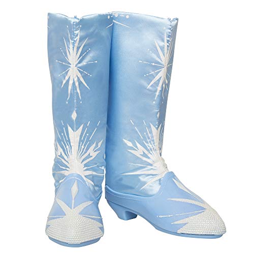 Glop Games- Disney Frozen 2 Elsa Travel Boots for Girls Costume or Role Play Dress-Up, Adjustable Botas, Multicolor (Jakks 202992-PB)
